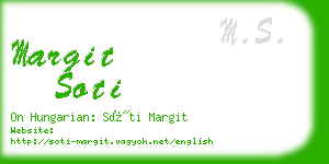 margit soti business card